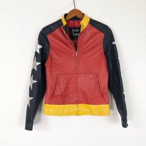Flesh and Hide Wonder Women Jacket Costume Size S Red Star Blue